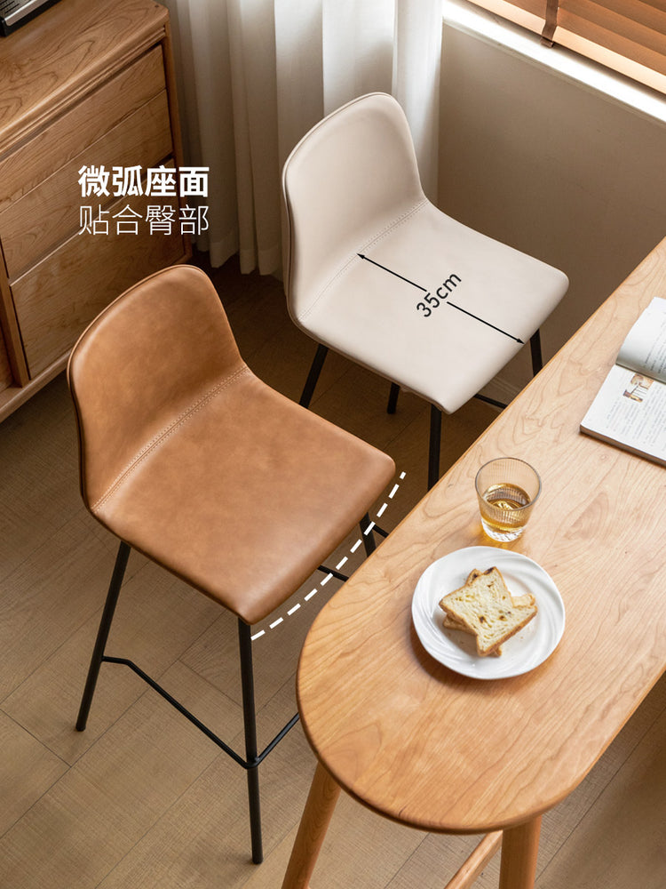 铁艺吧椅北欧靠背高脚凳简约现代酒吧吧台椅餐椅椅子