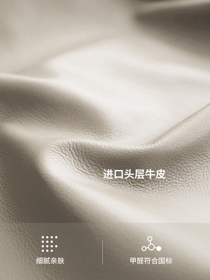实木床现代简约黑胡桃木卧室双人床小户型复古真皮软靠床