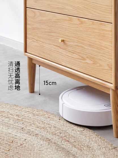 五斗柜实木五边柜收纳柜北欧现代储物柜橡木小户型置物柜