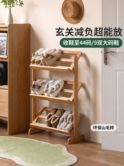 实木鞋架门口多层超薄鞋柜小户型窄收纳置物架省空间