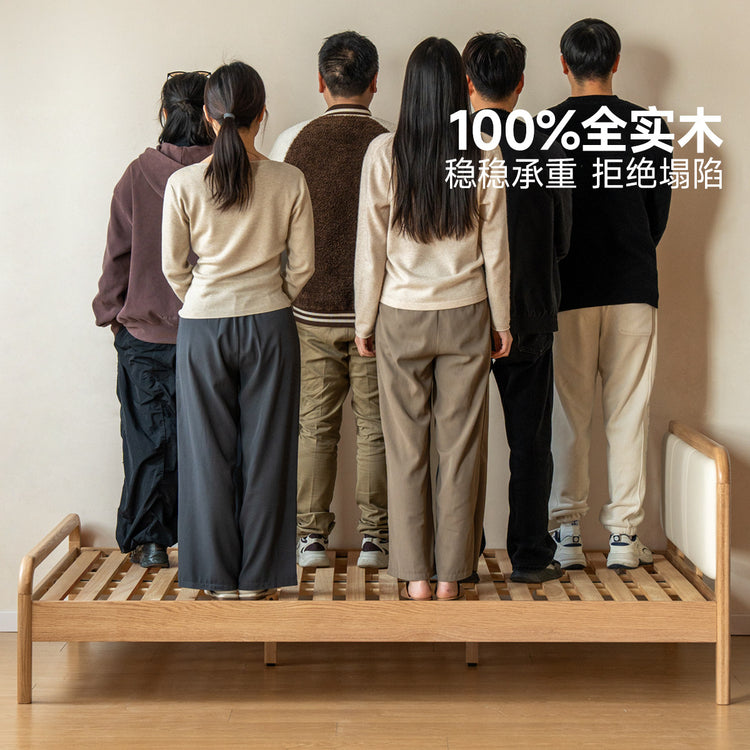 实木儿童床软包公主床青少年小床小户型男孩女孩单人床