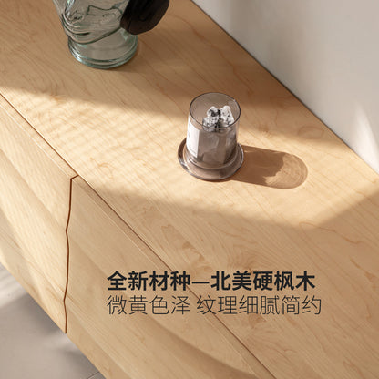 实木电视柜客厅现代简约硬枫木储物柜落地创意大容量地柜