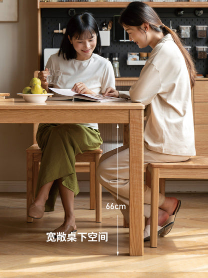 实木餐桌小户型饭桌现代简约长方形餐桌椅长桌办公台