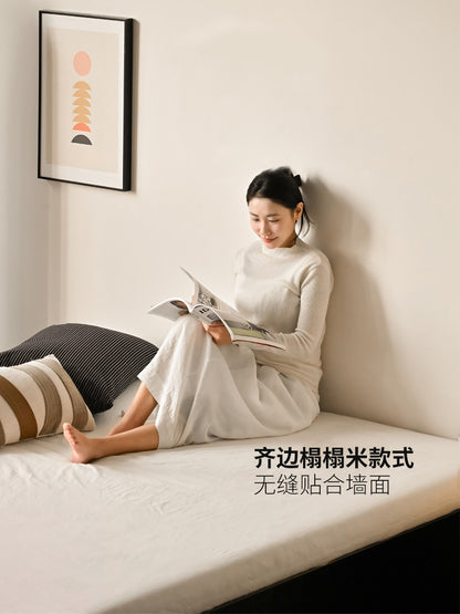 实木床现代简约榻榻米黑色储物床卧室大容量箱体床