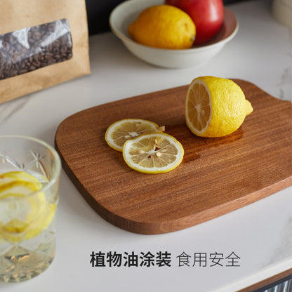 乌檀木砧板可立可挂双面整木菜板简约厨房切水果案板