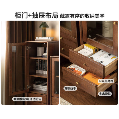实木电视柜边柜立柜客厅收纳柜斗柜储物柜橡木柜子