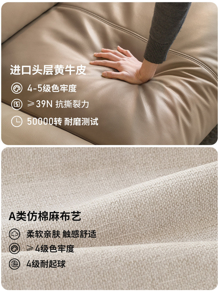 实木客厅意式轻奢黑标鲸韵真皮沙发黑胡桃高靠背沙发