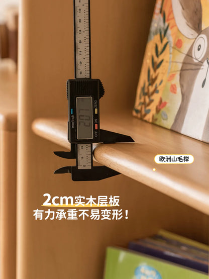 实木儿童书柜落地柜子自由组合书架简约绘本架玩具收纳柜