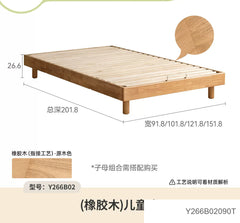 实木榻榻米子母床拼接大床小床地台床单人床蒙氏儿童床