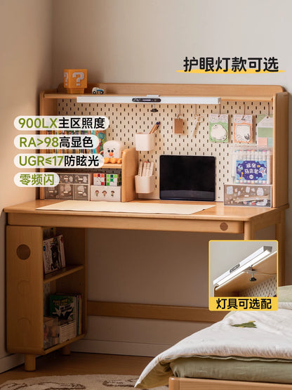 实木儿童学习桌上架简约书架储物架小学生书桌收纳置物架