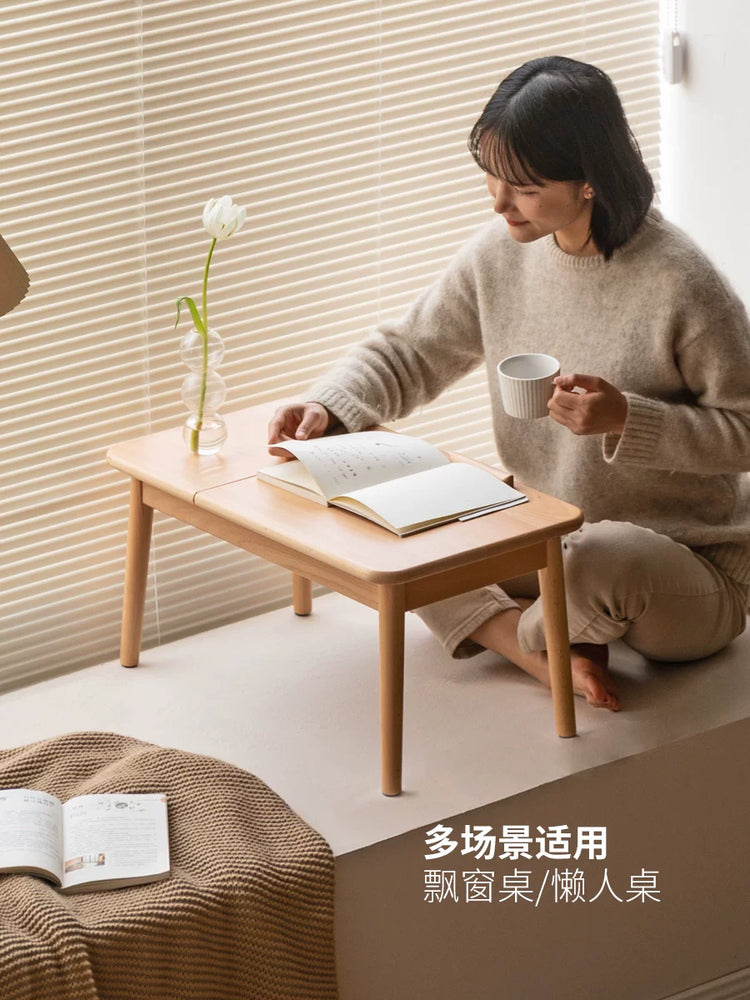 实木飘窗桌现代简约客厅茶几矮桌北欧床上榻榻米炕桌