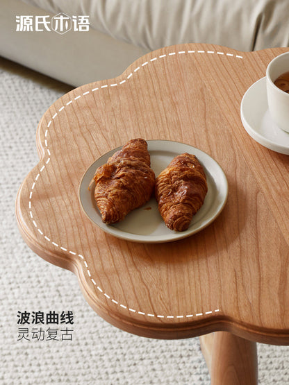 实木边几现代简约小户型客厅沙发角几复古樱桃木置物茶几