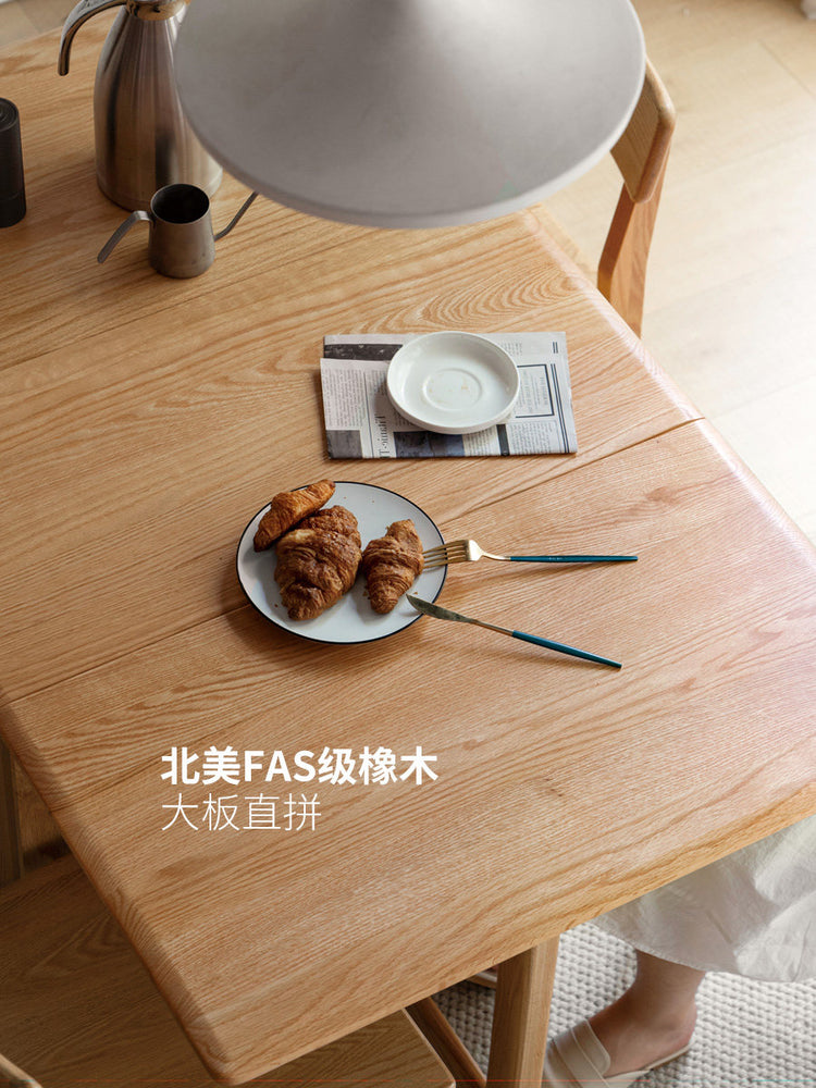 大板实木原木折叠餐桌简易储物桌子小户型伸缩饭桌