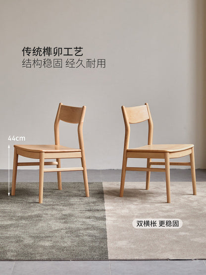 实木餐椅北欧现代简约餐厅休闲椅原木风餐桌椅椅子