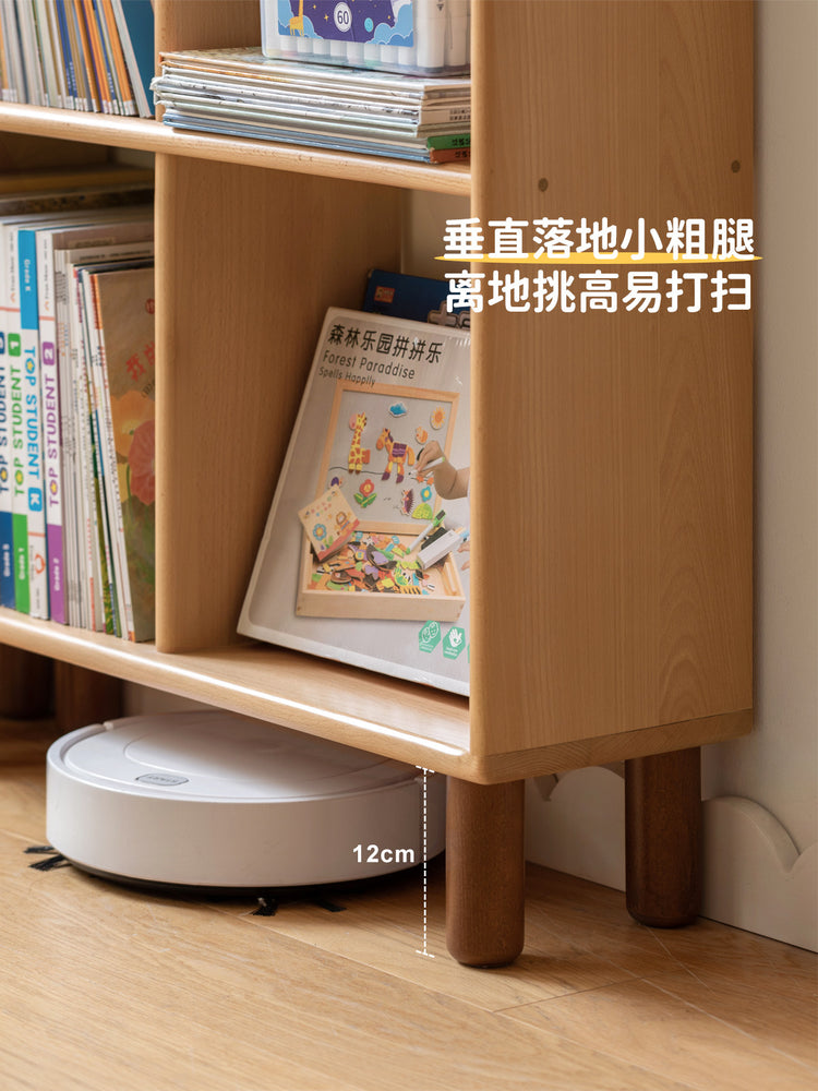 实木儿童书柜多层组合书架落地玩具收纳置物柜靠墙绘本架