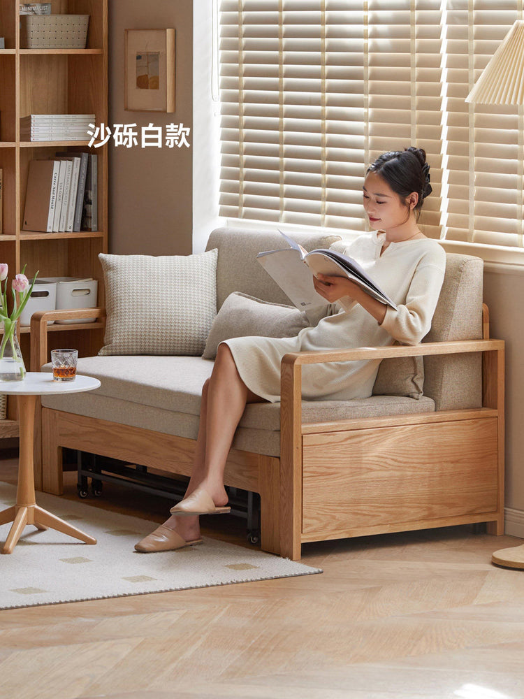 三折沙发床现代简约小户型布艺沙发北欧客厅多功能沙发