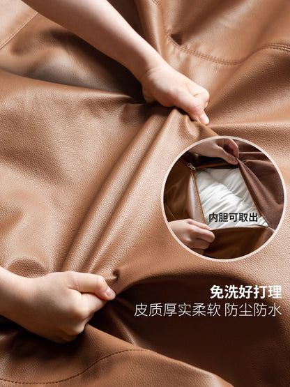 软靠免拆洗皮大靠背双人无床头榻榻米靠垫