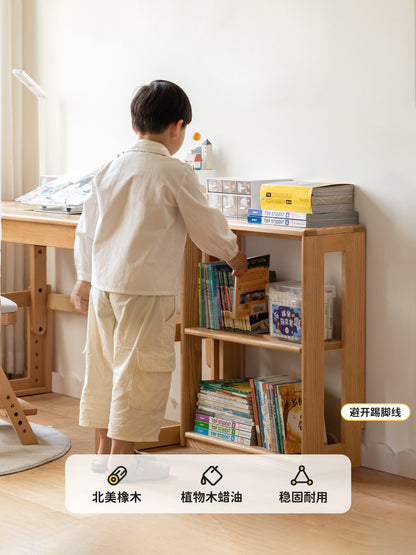 实木儿童书柜玩具收纳柜卧室储物柜落地靠墙活动书架