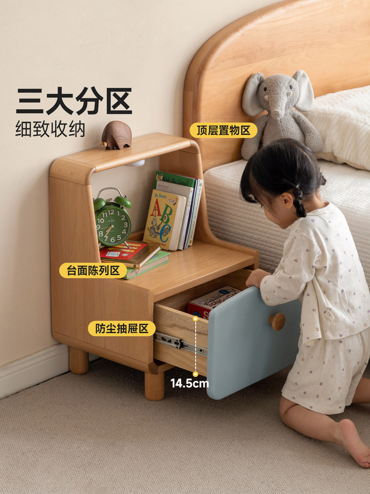 实木床头柜简约现代原木小柜子储物柜儿童卧室床边收纳柜