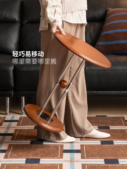 实木边几客厅包豪斯圆几阳台创意小圆桌小户型角几
