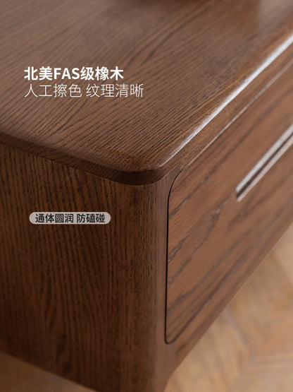 实木电视柜茶几组合北欧简约现代小户型客厅橡木储物地柜
