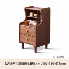 全实木床头柜卧室橡木床边柜现代简约多功能收纳柜