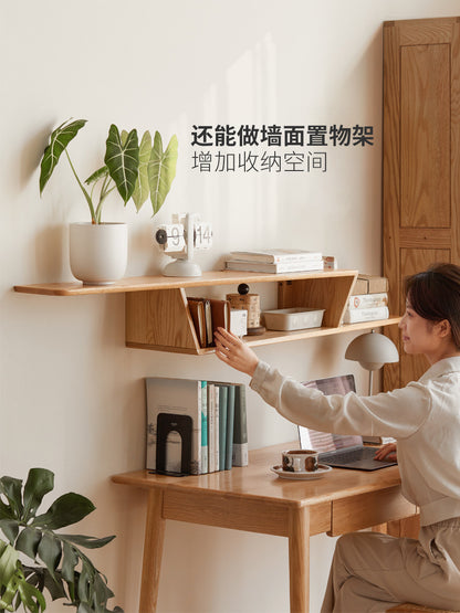 实木悬空窄电视柜简约客厅背景墙柜北欧壁挂置物架