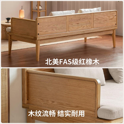 实木沙发新中式两用罗汉床简约小户型客厅橡木沙发床