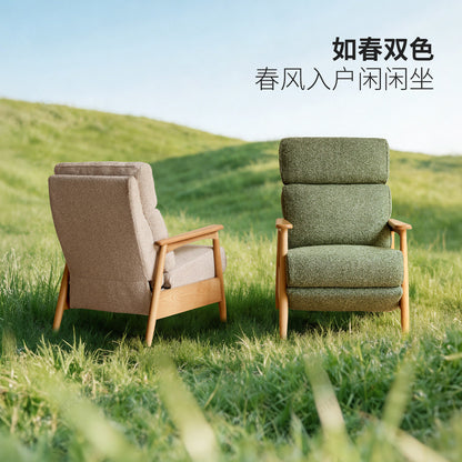 布艺沙发椅客厅现代简约功能椅可拆洗雪尼尔单人椅