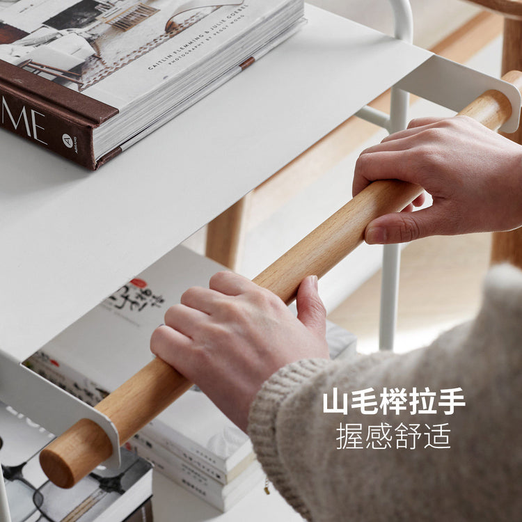 厨房置物架夹缝可移动收纳架多功能储物架落地多层小边几