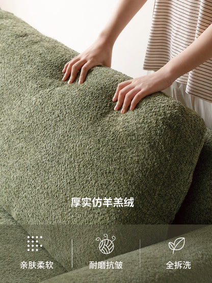 实木客厅布艺沙发小户型北欧现代简约直排沙发四人位