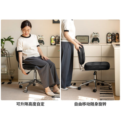 布艺梳妆凳现代简约白色化妆凳女生卧室多功能梳妆台椅子
