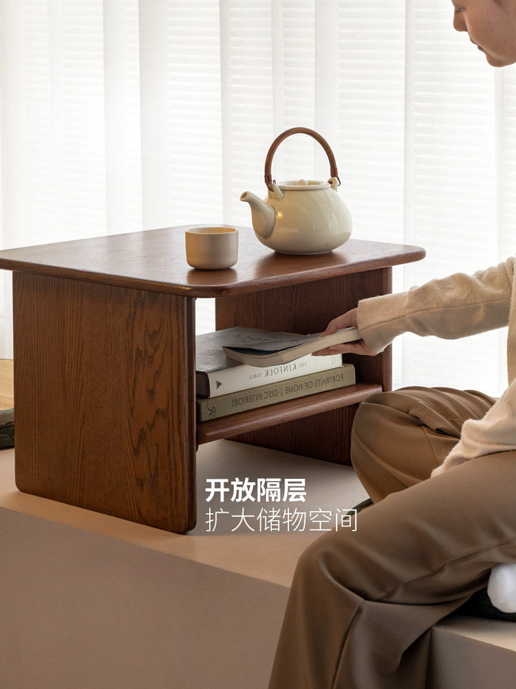 实木小方桌客厅茶桌小茶几橡木榻榻米炕几飘窗小桌子