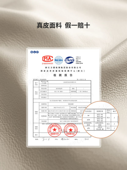 实木现代简约樱桃木黑标真皮沙发客厅布艺鲸韵沙发