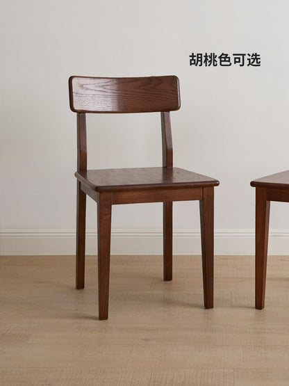 实木餐椅橡木办公椅子现代简约靠背椅书桌椅餐厅家具