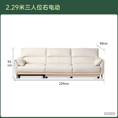 零靠墙电动客厅头层牛皮多功能大象耳朵沙发