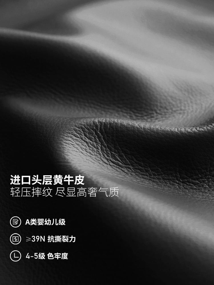 实木客厅意式轻奢真皮沙发黑胡桃木小户型直排沙发