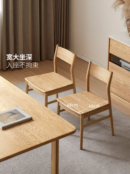 实木餐椅餐厅休闲椅橡木椅子简约靠背椅餐桌椅书桌椅