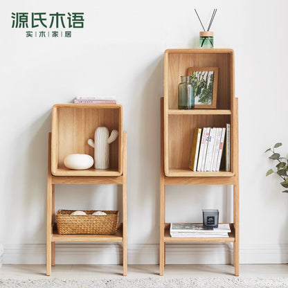 实木置物架矮柜储物柜高柜小户型客厅组合沙发边柜侧边柜