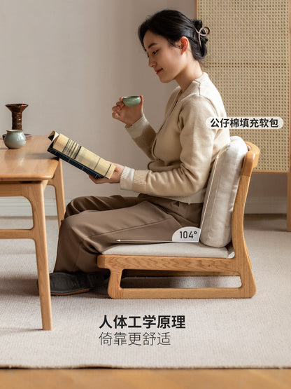 实木榻榻米茶椅客厅现代简约休闲椅飘窗小户型矮靠背椅