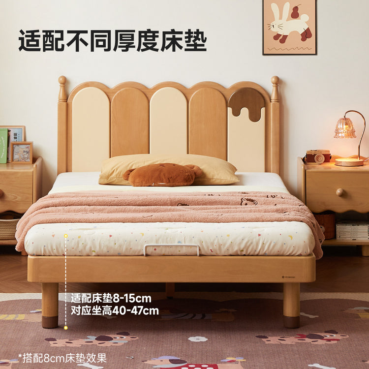 实木儿童床卧室男孩女孩蒙氏地台床多功能小户型单人床