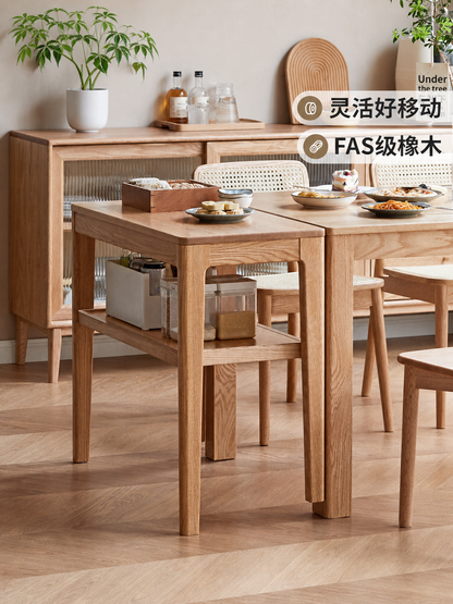 实木边桌可移动小桌子小户型餐桌卧室化妆桌书桌橡木边几