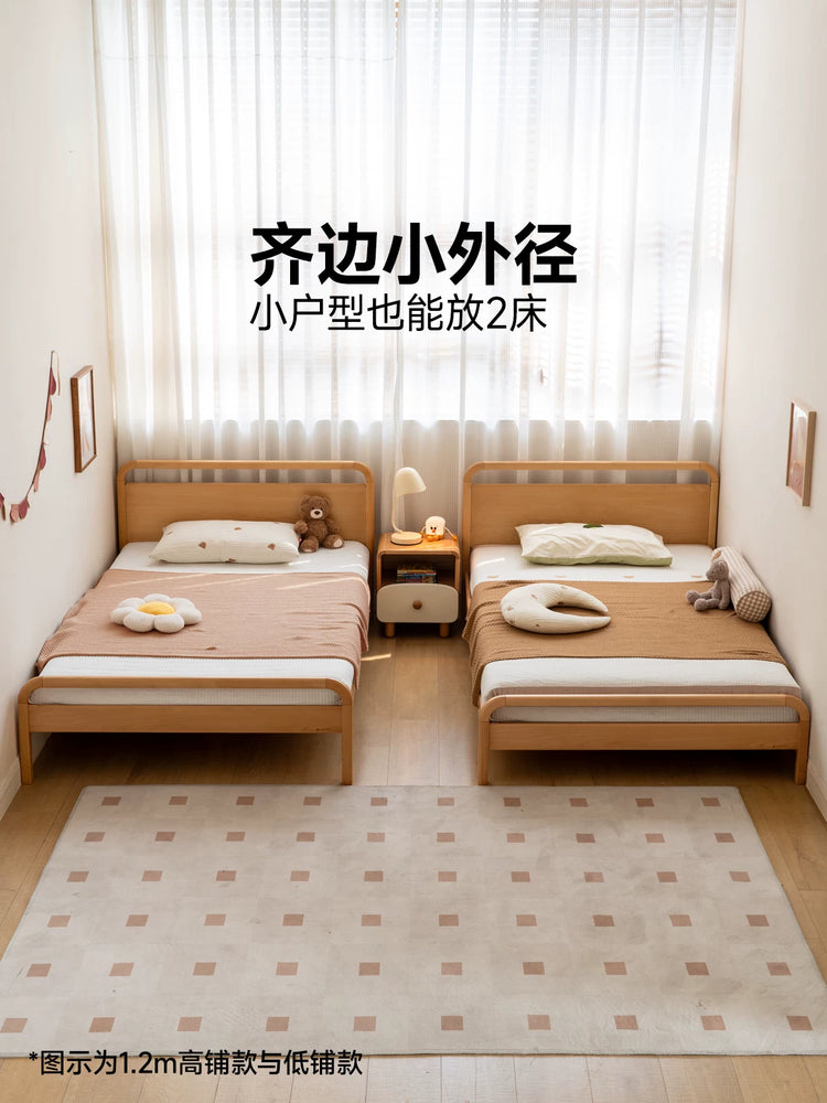 实木儿童床青少年单人床男孩女孩现代简约软靠床公主床