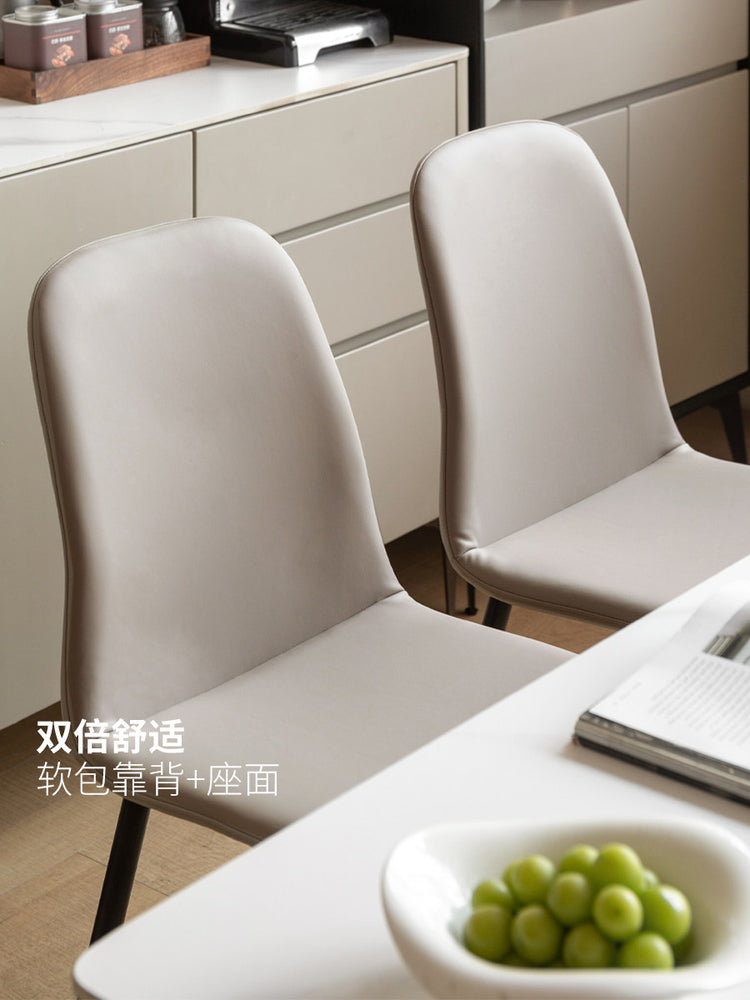 铁艺软包椅餐椅舒适久坐靠背电脑椅书椅餐厅吃饭椅子
