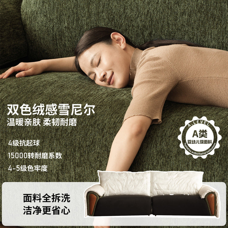 布艺沙发客厅现代简约三人位小户型可拆洗沙发