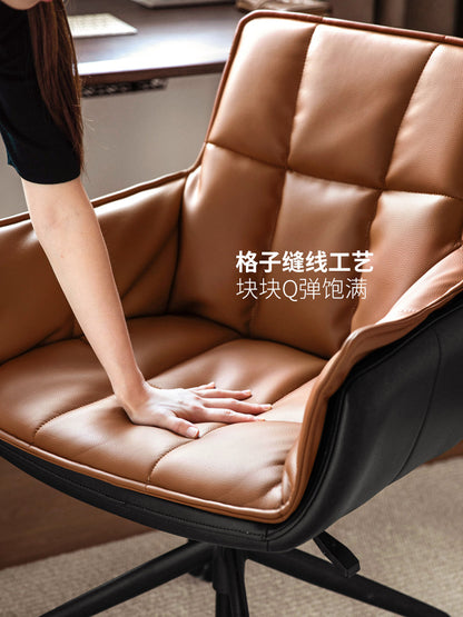 电脑椅书房现代简约升降椅办公椅软包化妆椅旋转椅子