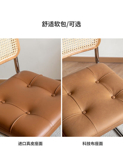 实木餐椅悬浮椅复古简约舒适靠背椅弓形椅椅子休闲椅