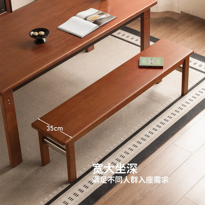 实木长条凳包豪斯餐厅凳子中古风茶凳板凳休闲凳长凳