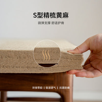 0胶水护腰硬垫S型黄麻垫乳胶薄垫软床垫加硬