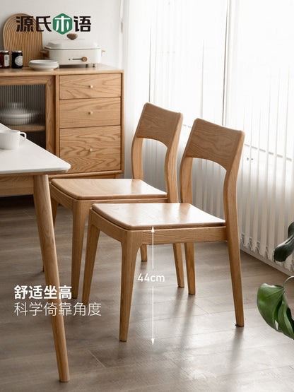 实木餐椅北欧小户型堆叠凳餐厅靠背椅橡木舒适椅子